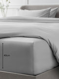 Collection Luxe Silver Grey fitted sheet (British brand)