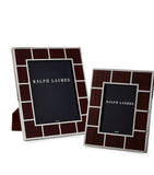 Ralph Lauren wood veneer photo frame with stainless steel, 5x7 inch, imported from the UK