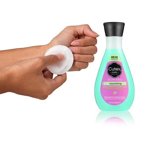 Cutex nourishing nail polish remover 100ml bottle (British brand)