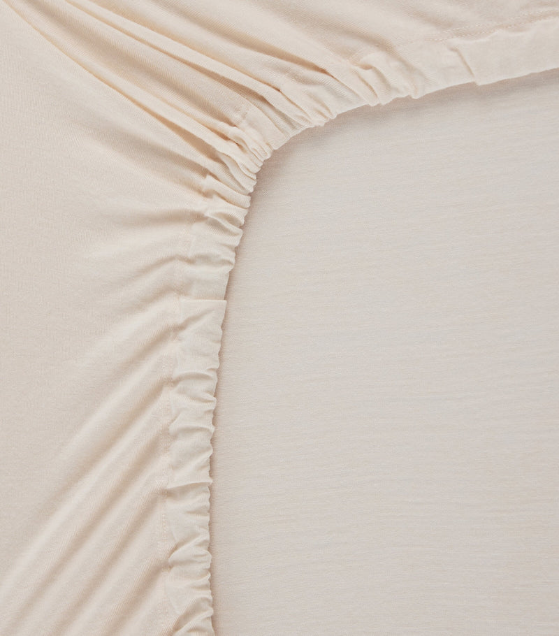 SHLEEP Merino Jersey Super King Fitted Sheet (180cm x 200cm)