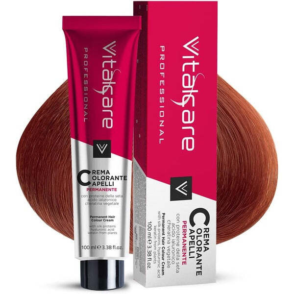 Vitalcare Permanent Hair Color 8/4 Light Blond Auburn 100ml GOODS Superdrug