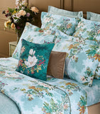 Yves Delorme floral print organic cotton Super King flat sheet (British brand)