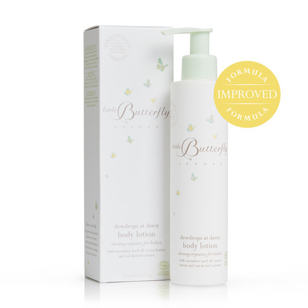 Little Butterfly baby lotion Dewdrops at Dawn 200ml, imported from the UK