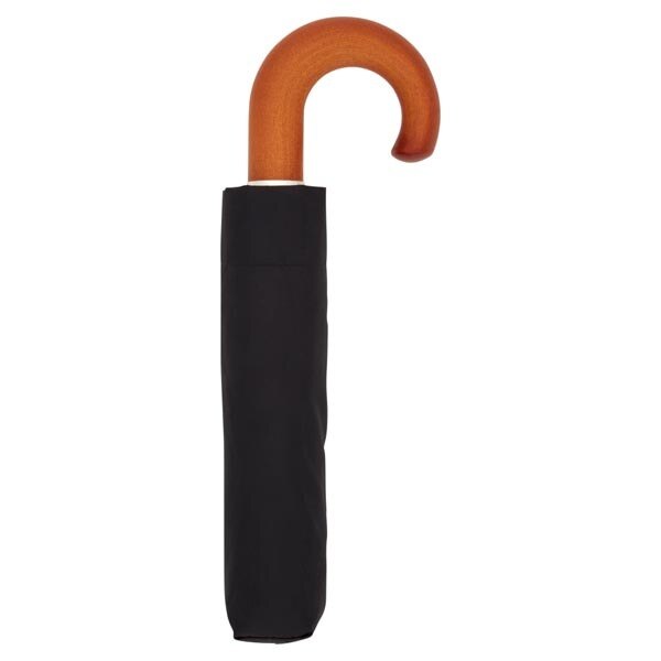 Superdrug Wood Crook Black Umbrella GOODS Superdrug