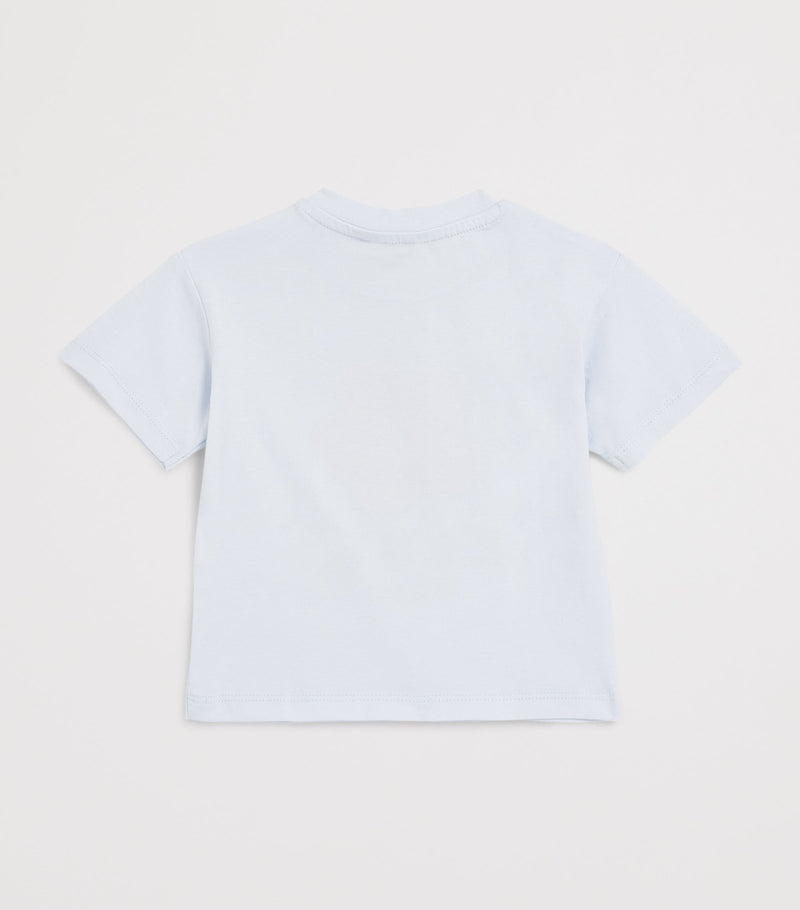 Kenzo kids T-shirt with flower logo for ages 6 months to 2 years, UK version