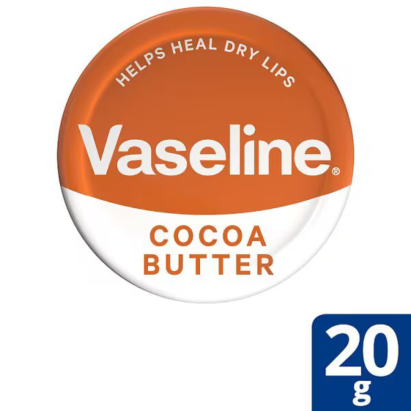 Vaseline Lip Balm Cocoa Butter 20g (British brand)