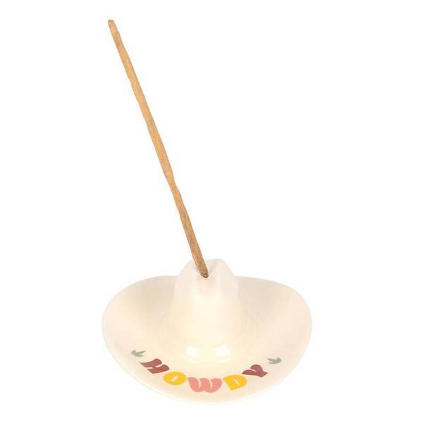 Something Different Cowboy Hat Incense Holder Ceramic 10cm (British brand)