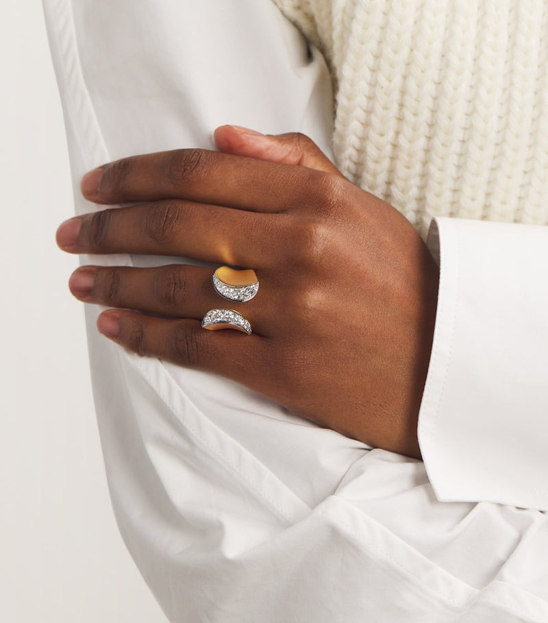 Engelbert Yellow Gold and Diamond Margareta Ring