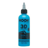 Moon Glow Neon UV fabric paint Intense Blue 125ml, imported from the UK