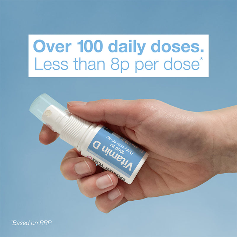 BetterYou Vitamin D1000 Daily Oral Spray Natural Peppermint Flavour 15ml