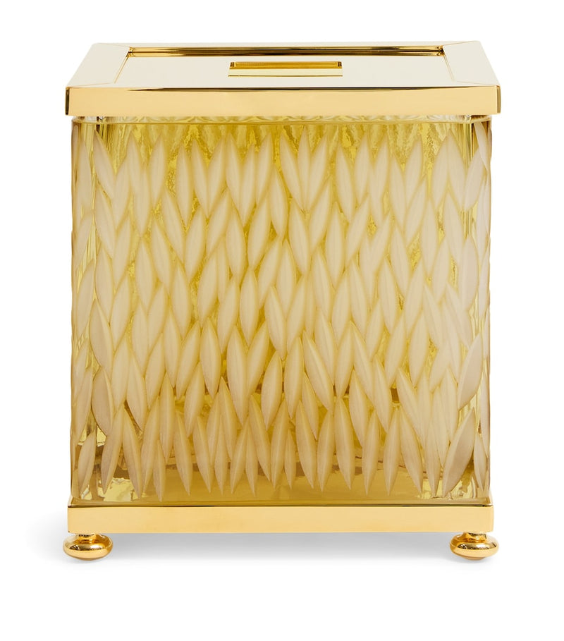 ZODIAC Crystal Amber Tissue Box