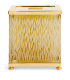 ZODIAC Crystal Amber Tissue Box