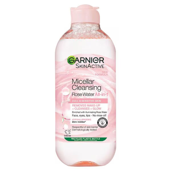Garnier Micellar Water Rose Sensitive Skin 400ml, UK version