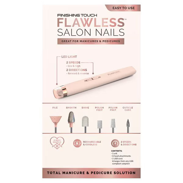 Finishing Touch Flawless electric nail care set - British product