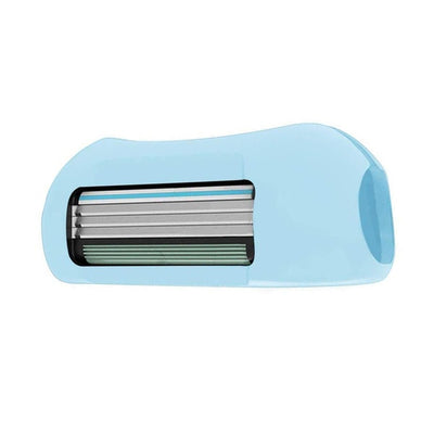 Envie 2in1 Finger Shaver Toothbrush Cover Blue Manual Razor