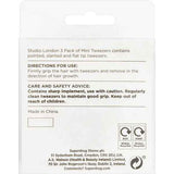 Studio London 3 Mini Tweezers GOODS Superdrug