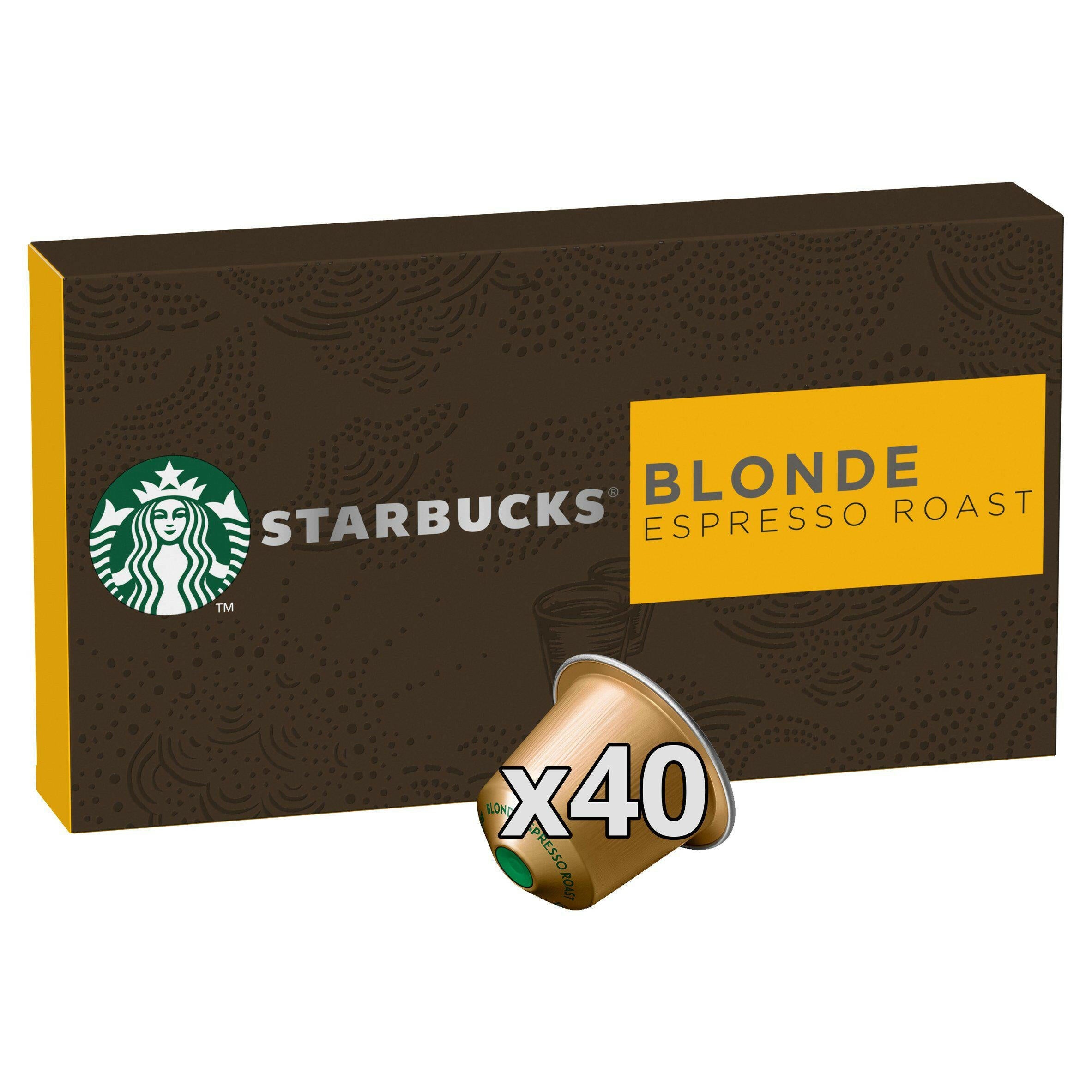Starbucks by Nespresso Blonde Roast Coffee Pods x36 All coffee Sainsburys