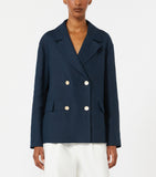 Max Mara linen double-breasted Avenue blazer, imported from the UK