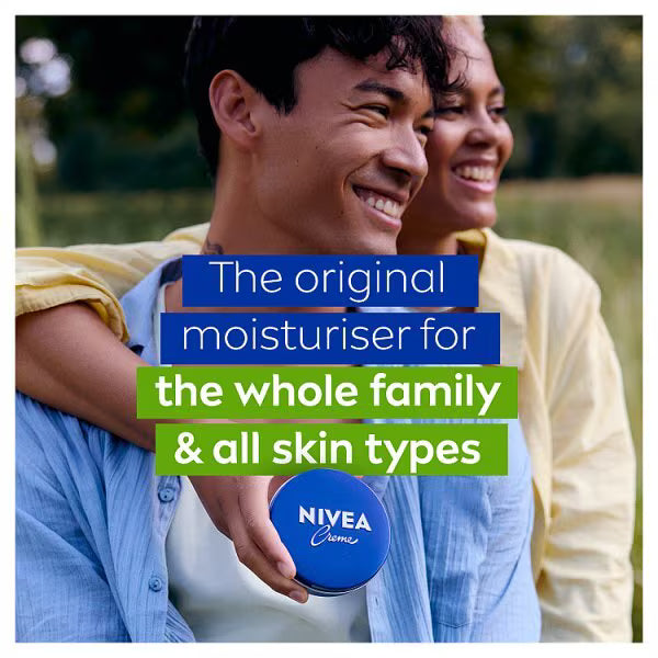 Nivea Creme Moisturiser for Face Hands Body 400ml, imported from the UK