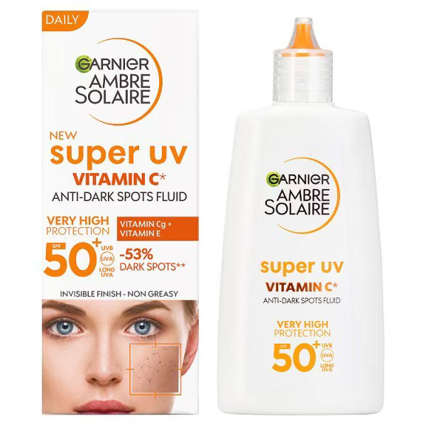Garnier Ambre Solaire Face Fluid Vitamin C, UK version