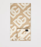 Dolce & Gabbana wool cashmere silk logo throw 140cm x 180cm - British product