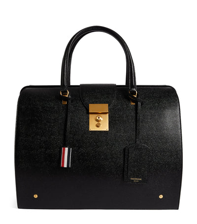 Thom Browne Leather Mr. Thom Weekend Bag
