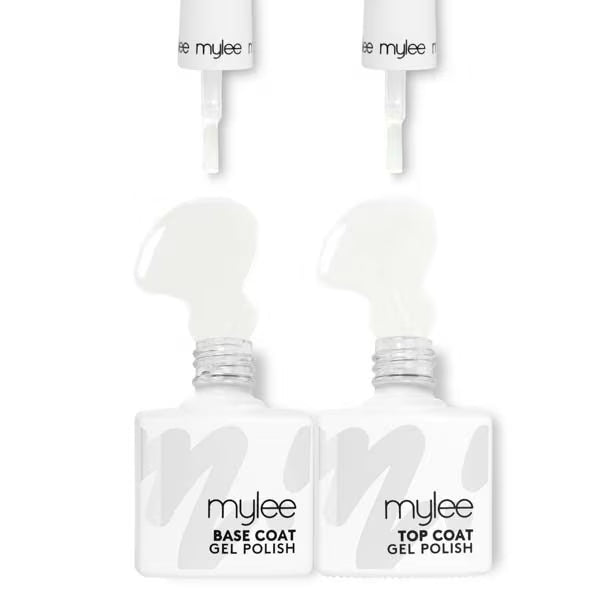 Mylee Gel Nail Polish Base Top Coat 2x10ml, imported from the UK