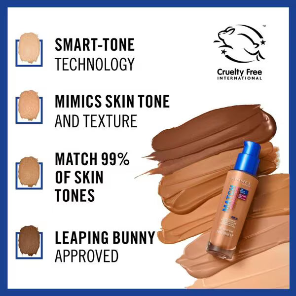 Rimmel London Match Perfection Foundation Classic Beige, imported from the UK