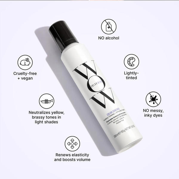 Color Wow Blonde Toning Foam 200ml, imported from the UK