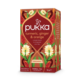 Pukka Organic Turmeric Ginger Orange Herbal Tea 20 Bags