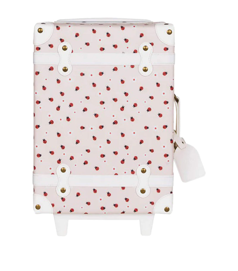 Olli Ella ladybug print See-Ya suitcase, imported from the UK