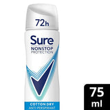 Sure Nonstop Protection Cotton Dry Anti-Perspirant Deodorant 75 ml