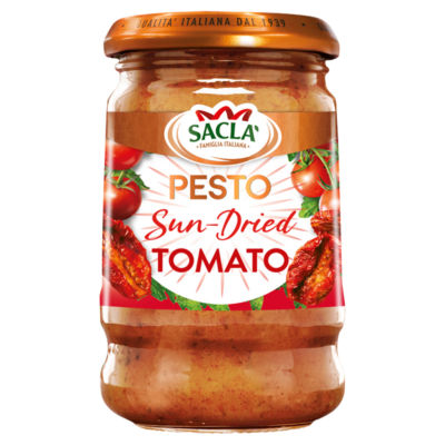 Sacla sun-dried tomato pesto sauce 190g (British brand)
