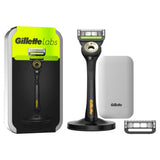 Gillette Labs Exfoliating Bar Manual Razor with Travel Case - 2 Blades