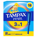 Tampax Pearl Regular Tampons With Applicator x18