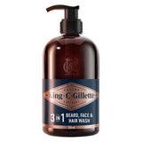 King C Gillette 3in1 Beard Face Hair Wash 350ml