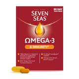 Seven Seas Omega-3 Fish Oil & Immunity Supplement 30 Day Duo Pack (British brand)