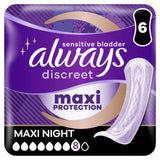 Always Discreet Maxi Night Incontinence Pads 6 Pads
