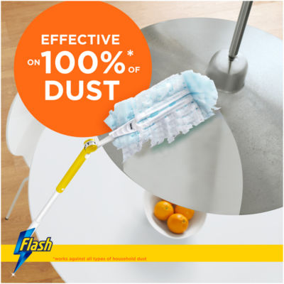 Flash Dust Magnet Duster Starter Kit 1 Handle 2 Refills - British product