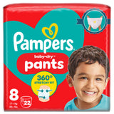 Pampers Baby-Dry Nappy Pants Size 8 (22 Nappies, 17kg+)
