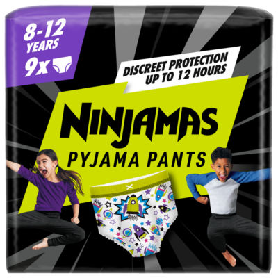 Pampers Ninjamas pyjama pants Unisex Spaceships for 8-12 years, imported from the UK
