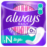 Always Daily Fresh Normal Panty Liners Unscented 20 Count