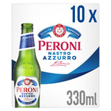 Peroni Nastro Azzurro Lager Beer Bottles 10x330ml