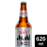 Asahi Super Dry Premium Beer 620ml Bottle - British product