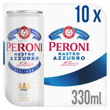 Peroni Nastro Azzurro Italian Beer Lager Cans 10x330ml