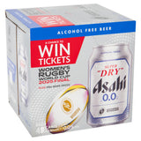 Asahi Super Dry 0.0% Alcohol Free Beer 4x330ml Cans - British product