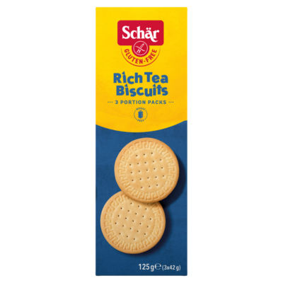 Schar Rich Tea Biscuits Gluten Free 125g (British brand)