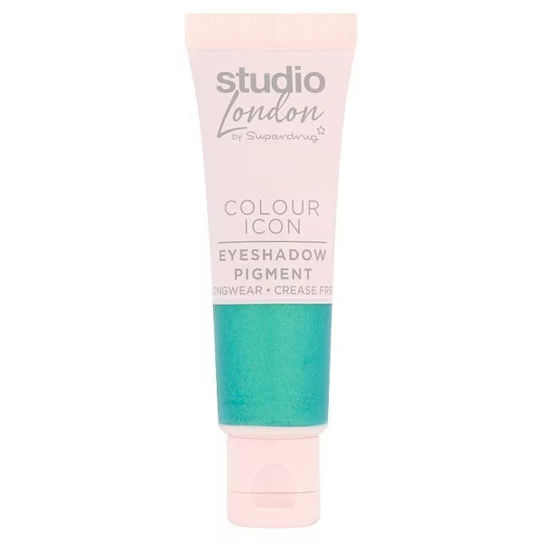 Studio London eyeshadow pigment Emerald Mermaid (British brand)
