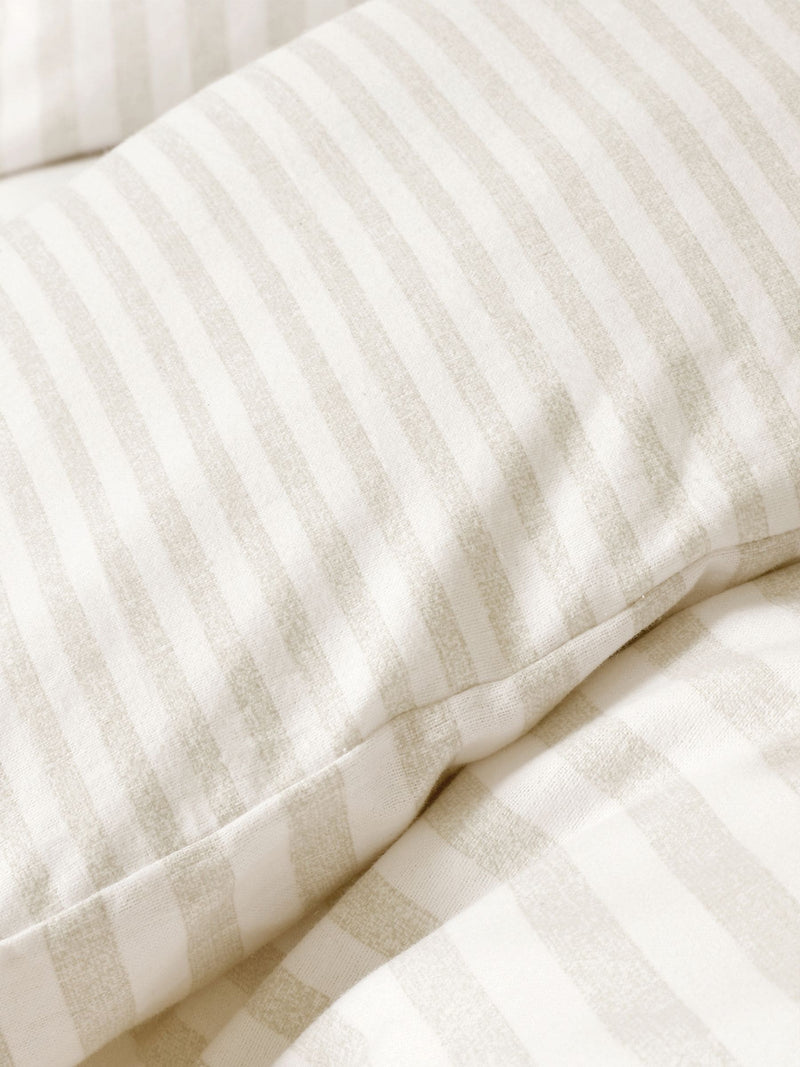 Catherine Lansfield brushed cotton stripe duvet cover set - British product