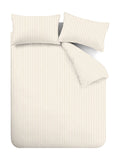 Catherine Lansfield brushed cotton stripe duvet cover set - British product